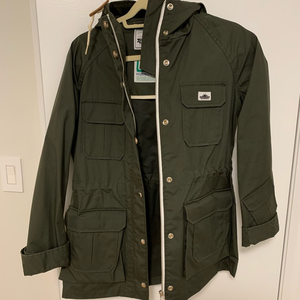 Penfield Hudson Wax ladies raincoat - forest green